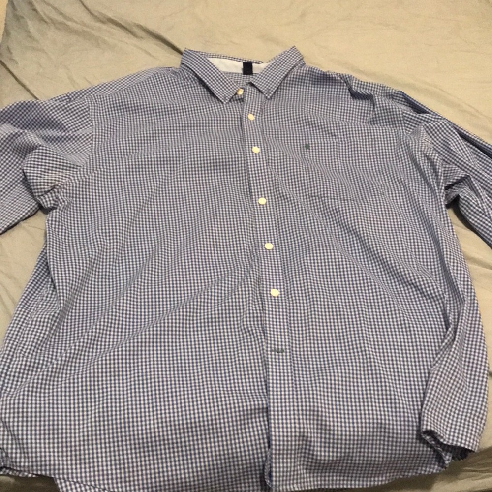 1ZOD, 2XL, Blue/White Plaid.